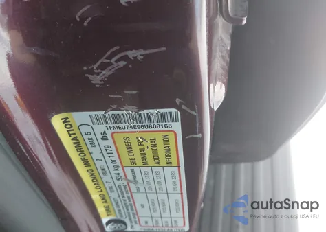 2006 Ford Explorer Eddie Bauer from USA, damaged, VIN 1FMEU74E96UB08168